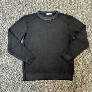 Crosley Men's Virgin Wool Charcoal Gray Crewneck Sweater Size M